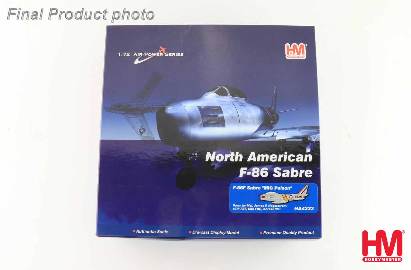 HOBBY MASTER F-86F SABRE "MIG POISON" MAJ. JAMES P. HAGERSTROM, KOREAN WAR