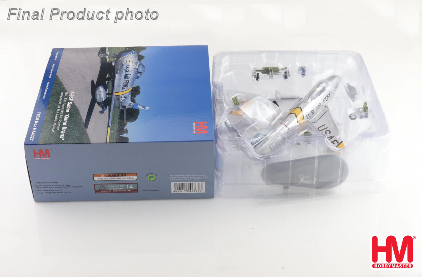 HOBBY MASTER F-86F USAF "GENE KRANZ" 24872 EAA AVIATION MUSEUM