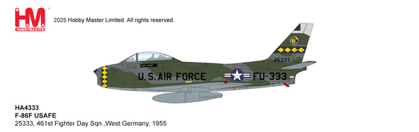 HOBBY MASTER F-86F USAFE 25333 461ST FIGHTER DAY SQN WEST GERMANY 1955