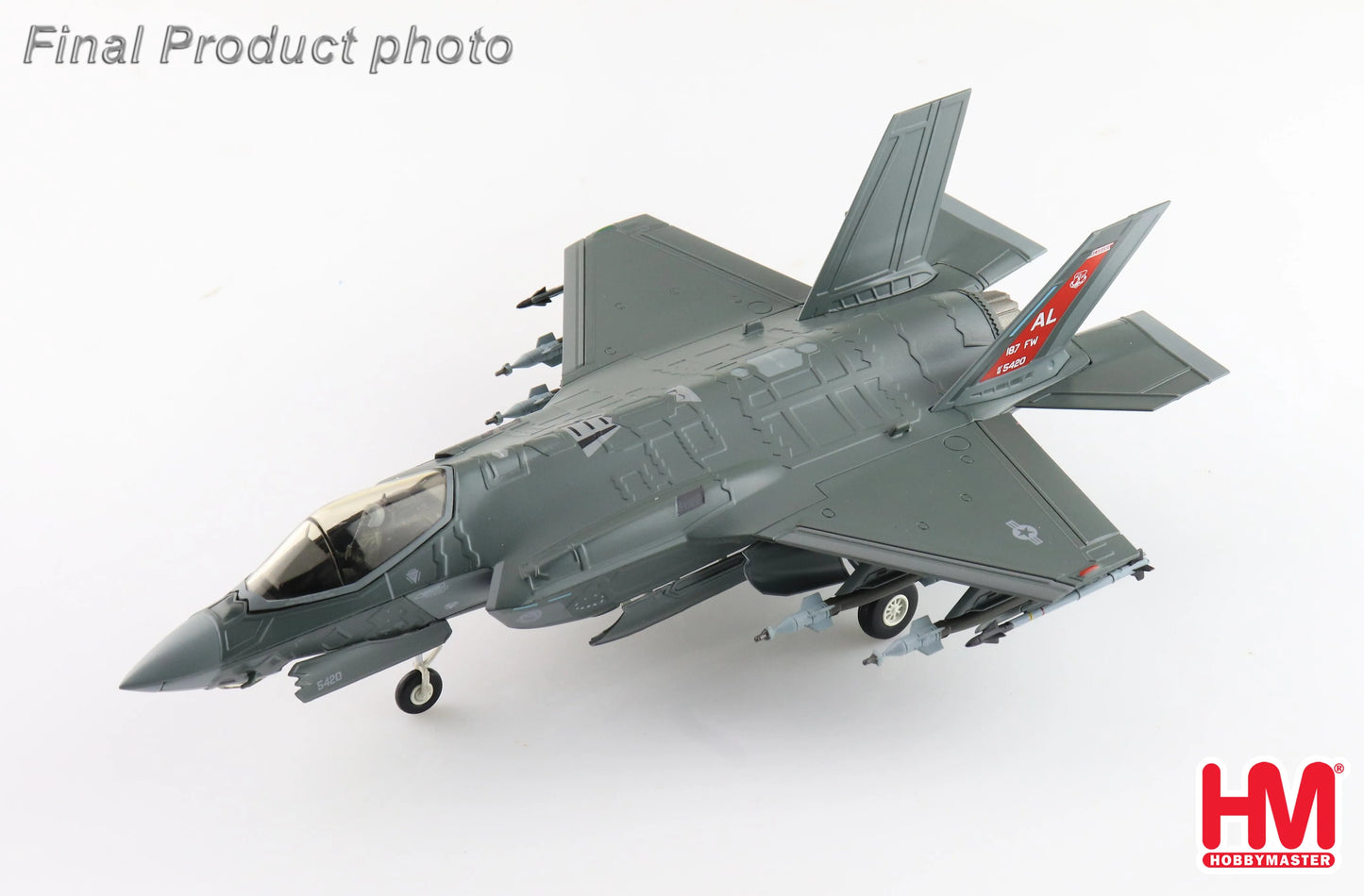 HOBBY MASTER F-35A 18-5420 187 "RED TAIL" FW ALABAMA ANG FEB 2024