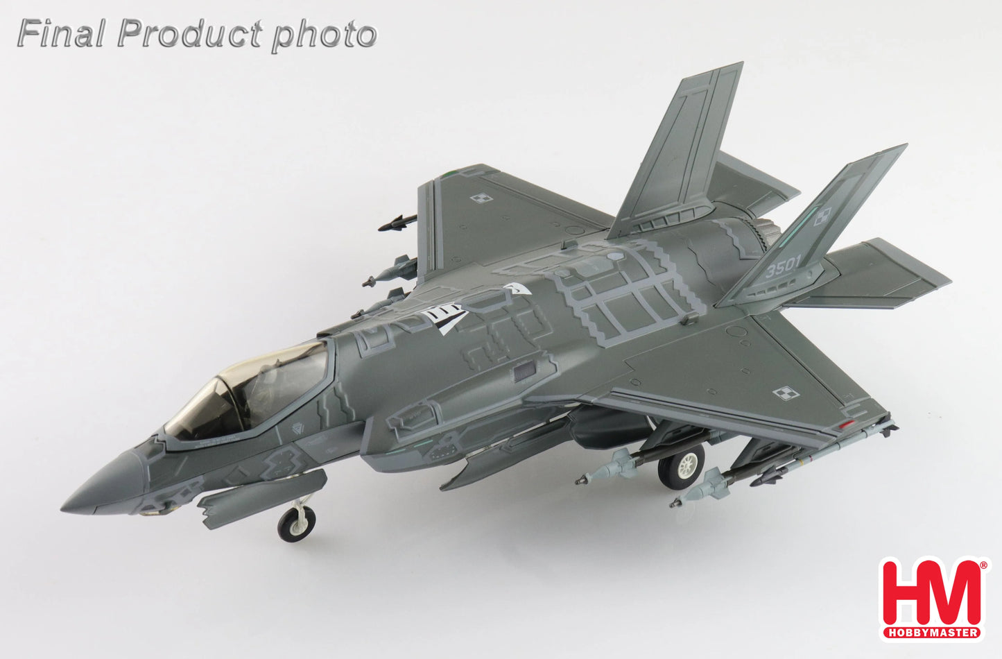 HOBBY MASTER F-35A "HUSARZ" 3501 POLISH AIR FORCE 2024 (W/PAINTED RAM PANELS)