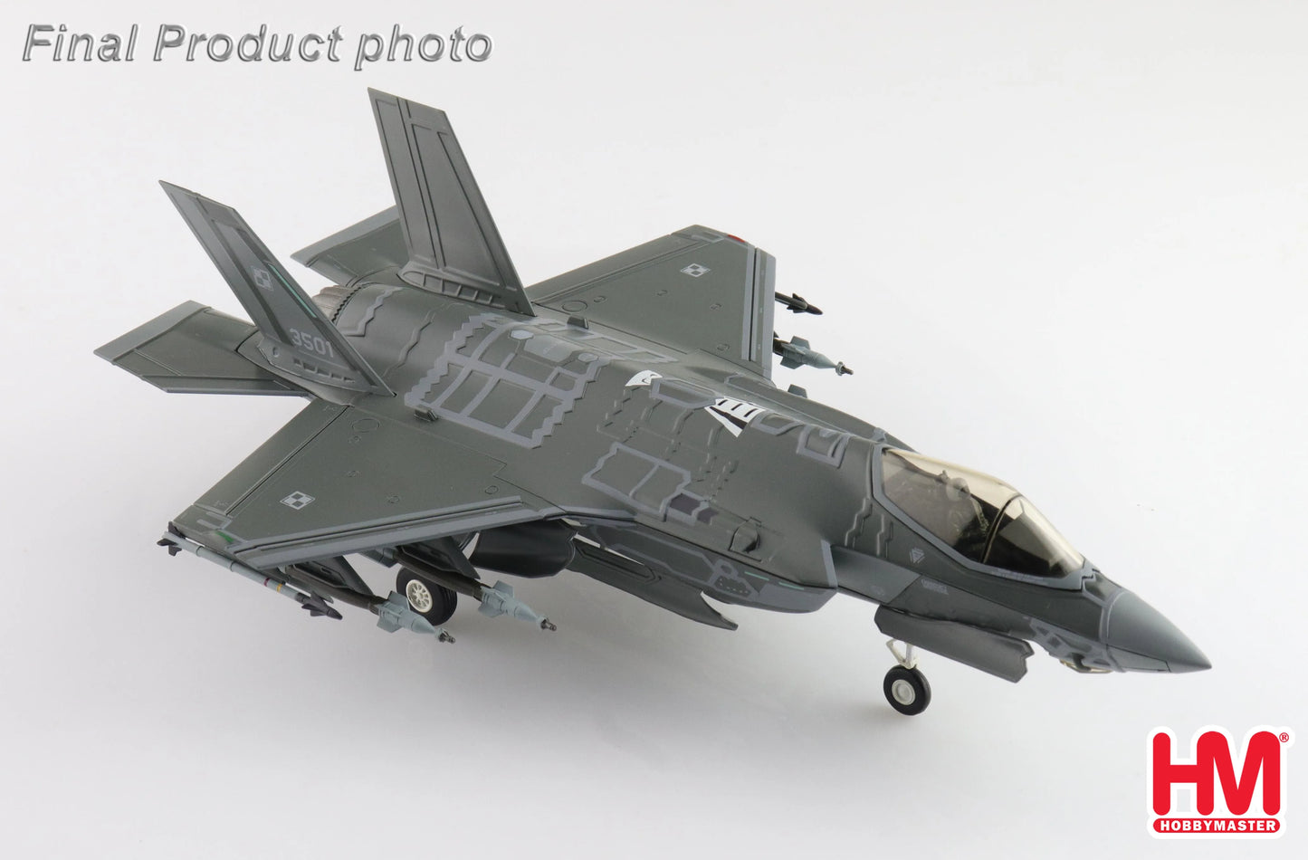HOBBY MASTER F-35A "HUSARZ" 3501 POLISH AIR FORCE 2024 (W/PAINTED RAM PANELS)
