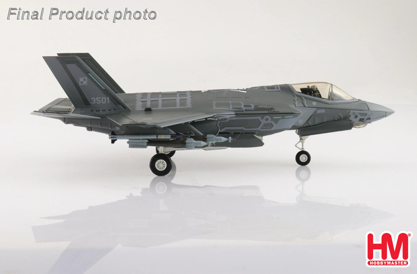 HOBBY MASTER F-35A "HUSARZ" 3501 POLISH AIR FORCE 2024 (W/PAINTED RAM PANELS)