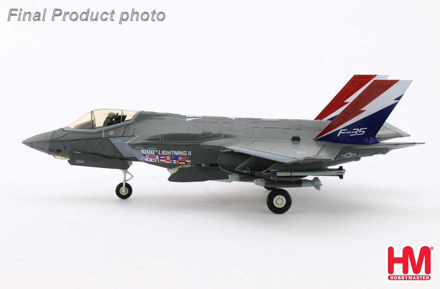 HOBBY MASTER F-35A "1000TH LIGHTNING II" 22-5696 176TH FS WISCONSIN ANG AUGUST 2004