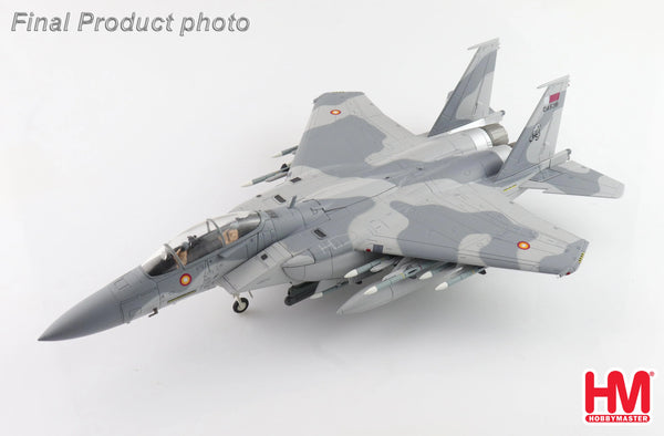 HOBBY MASTER F-15QA ABABIL QA538 QATAR EMIRI AIR FORCE RIAT 2024 (WITH 12 X AIM-120 3 X FUEL TANK)