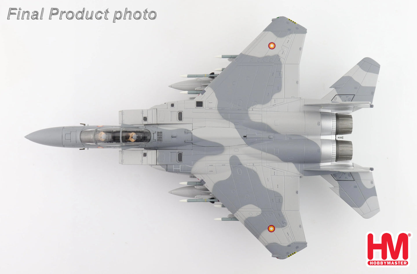 HOBBY MASTER F-15QA ABABIL QA538 QATAR EMIRI AIR FORCE RIAT 2024 (WITH 12 X AIM-120 3 X FUEL TANK)