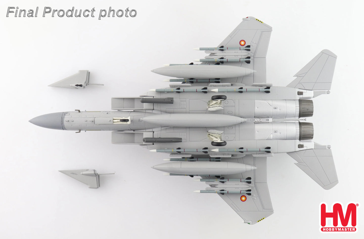 HOBBY MASTER F-15QA ABABIL QA538 QATAR EMIRI AIR FORCE RIAT 2024 (WITH 12 X AIM-120 3 X FUEL TANK)