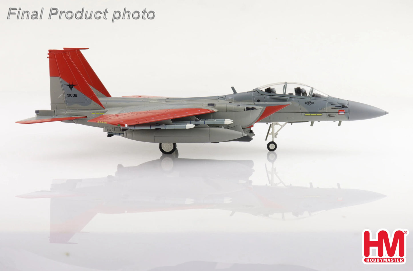 HOBBY MASTER F-15SA ADVANCED EAGLE 12-1002, USAF "TEST MARKINGS" 2018 (WITH 12 X AIM-120, 3 X FUEL TANK)