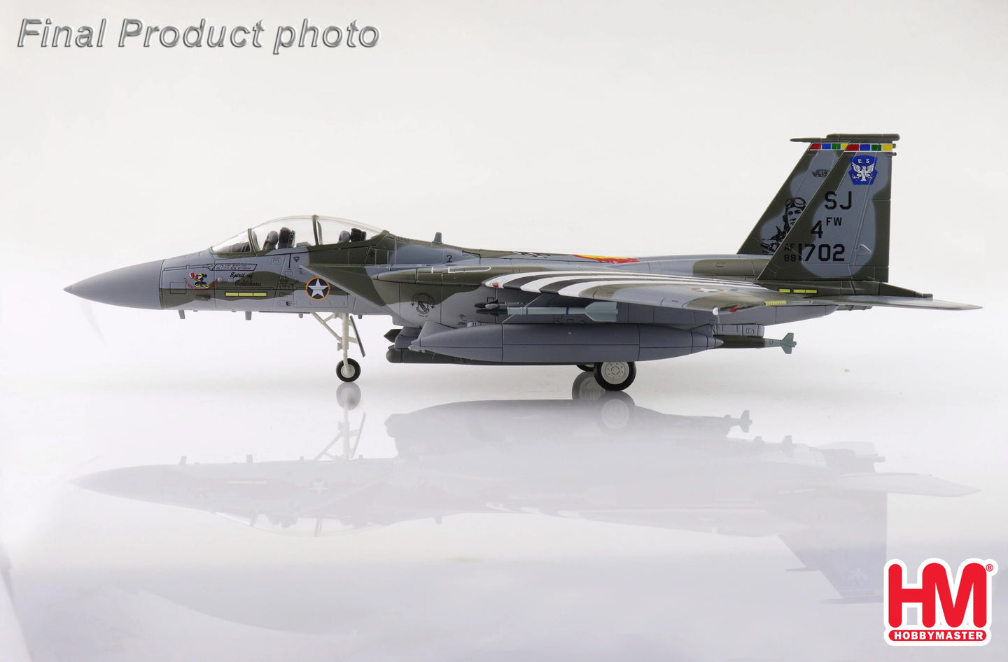 HOBBY MASTER F-15E SPIRIT OF GOLDSBORO 88-1702 334TH FS 4TH FW MAY 2023