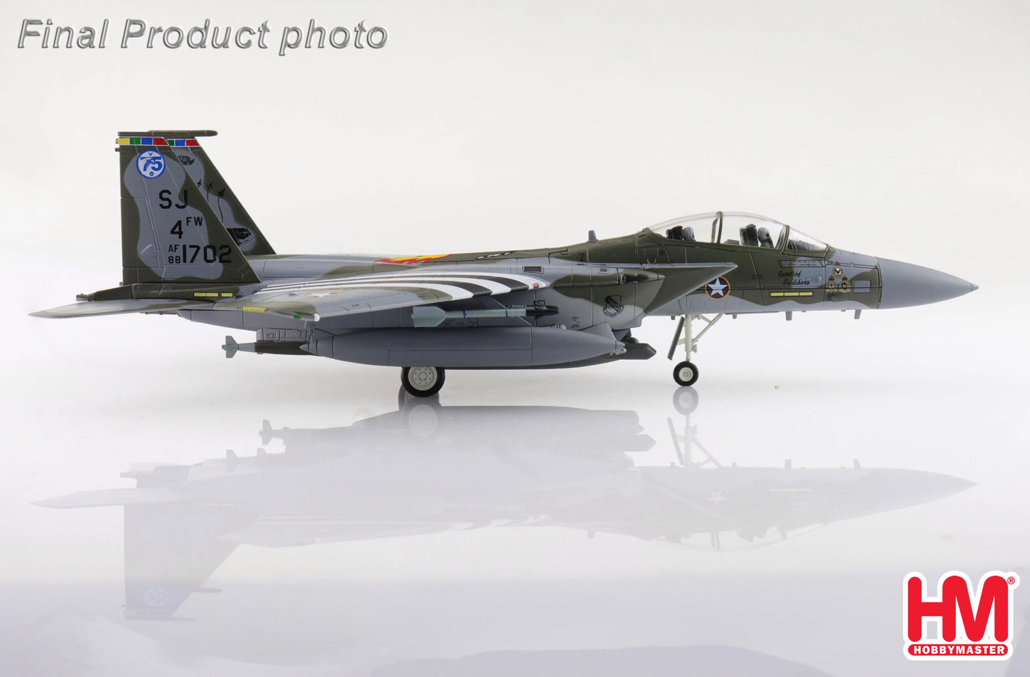 HOBBY MASTER F-15E SPIRIT OF GOLDSBORO 88-1702 334TH FS 4TH FW MAY 2023