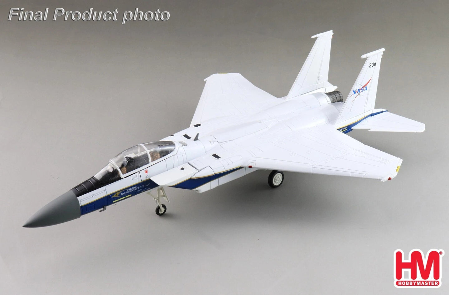 HOBBY MASTER F-15B NASA 836 "EDWARDS AFB AIRSHOW 2022" (WITH OPTIONAL AIM-54 MISSILE)