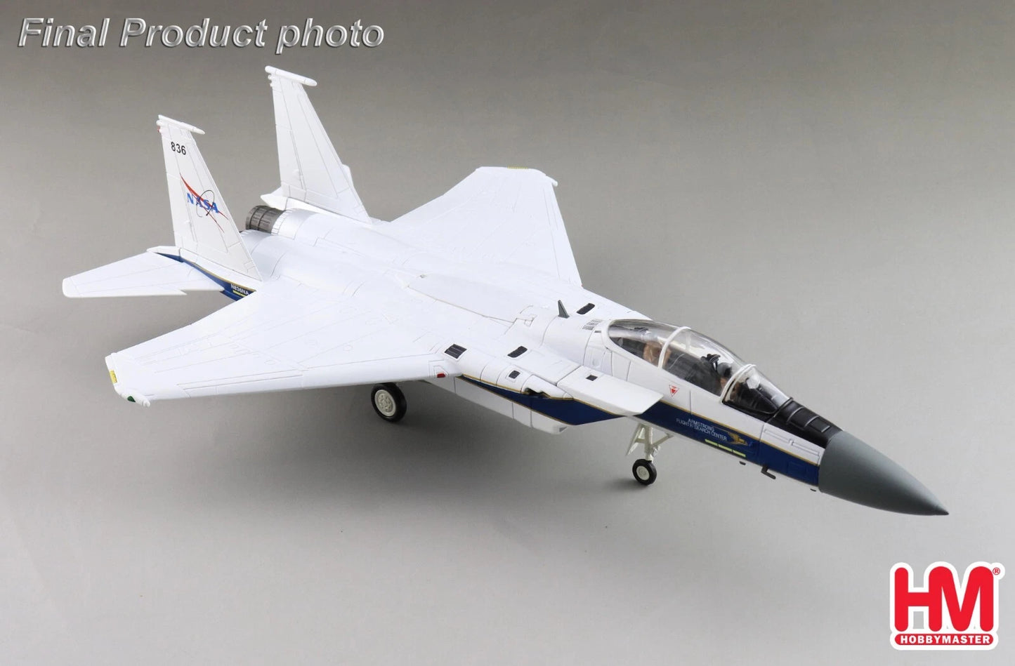 HOBBY MASTER F-15B NASA 836 "EDWARDS AFB AIRSHOW 2022" (WITH OPTIONAL AIM-54 MISSILE)