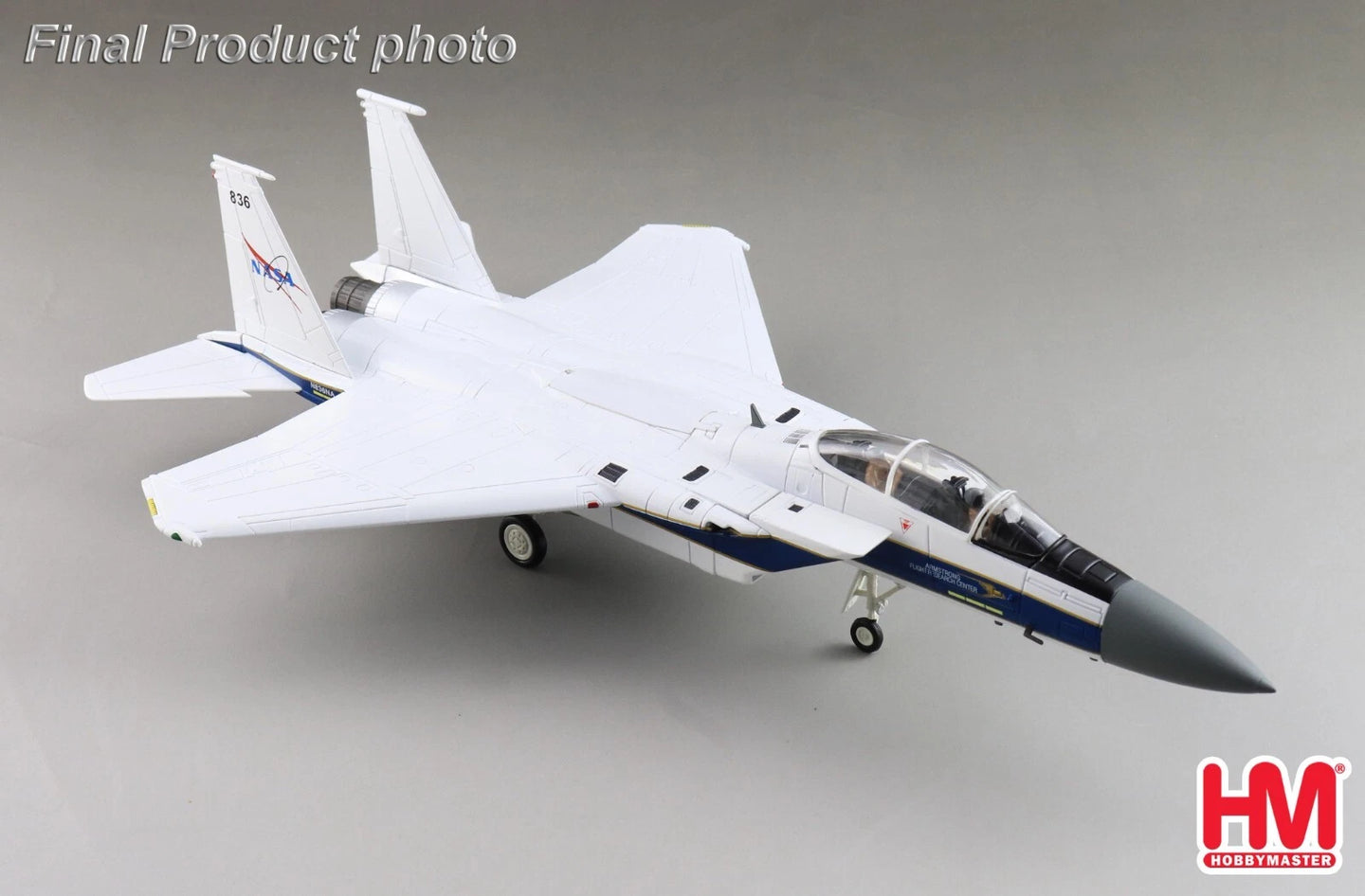 HOBBY MASTER F-15B NASA 836 "EDWARDS AFB AIRSHOW 2022" (WITH OPTIONAL AIM-54 MISSILE)