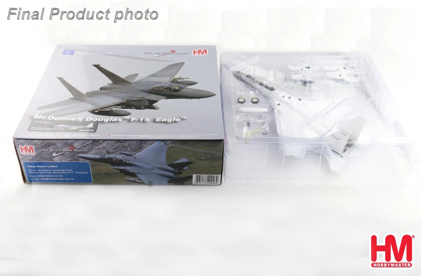 HOBBY MASTER F-15B NASA 836 "EDWARDS AFB AIRSHOW 2022" (WITH OPTIONAL AIM-54 MISSILE)