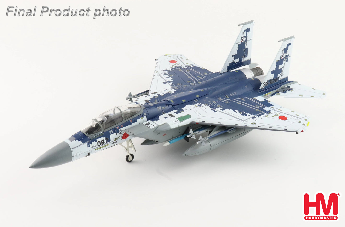 HOBBY MASTERS F-15DJ "DIGITAL CAMOUFLAGE" 32-8087 JASDF FIGHTER TRAINING GROUP 2023
