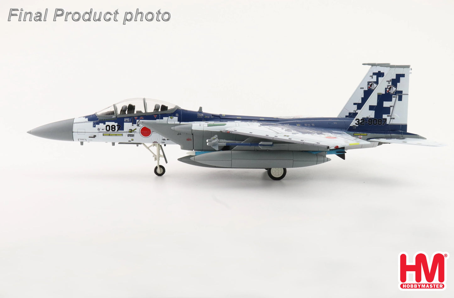 HOBBY MASTERS F-15DJ "DIGITAL CAMOUFLAGE" 32-8087 JASDF FIGHTER TRAINING GROUP 2023