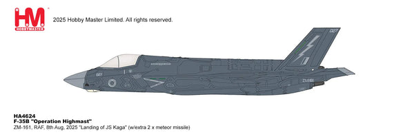 HOBBY MASTER F-35B LIGHTNING II "OPERATION HIGHMAST" ZM-161 UK LIGHTNING FORCE 8TH AUG 2025