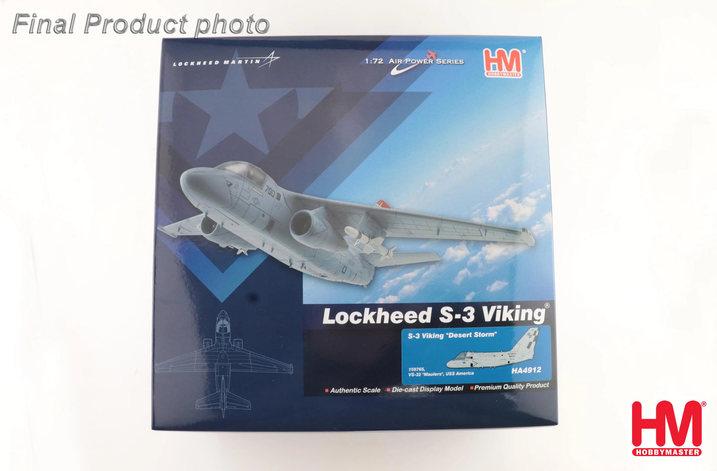 HOBBY MASTER S-3 VIKING "DESERT STORM" 159765 "MAULERS" USS AMERICA