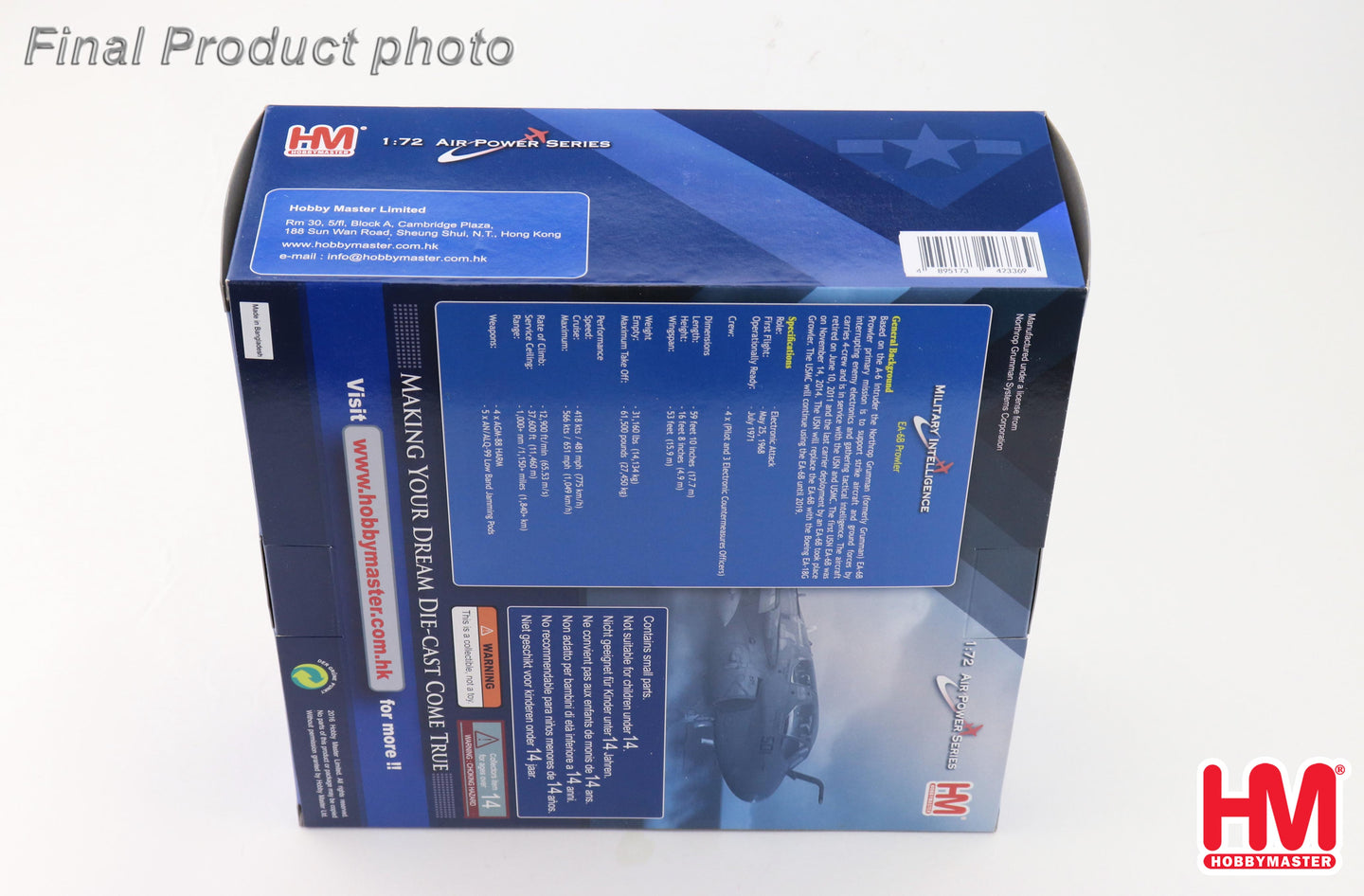 HOBBY MASTER EA-6B PROWLER 159586 VAQ-138 USS SARATOGA 1977