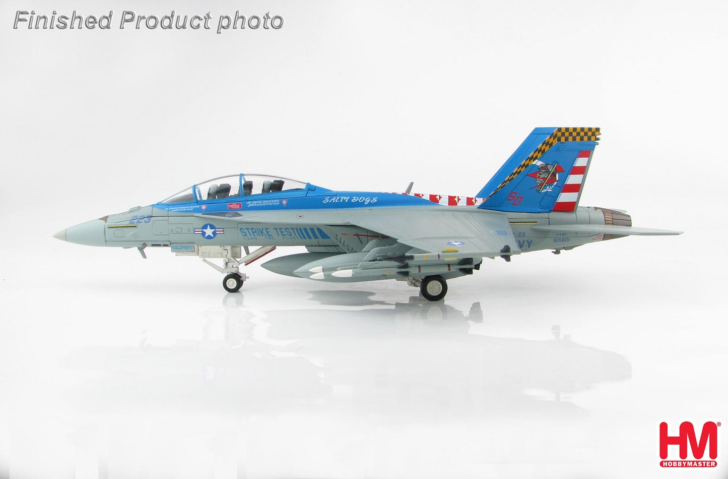 HOBBY MASTER F/A-18F SUPER HORNET US NAVY "SALTY DOGS" 165801 VX-23 2016