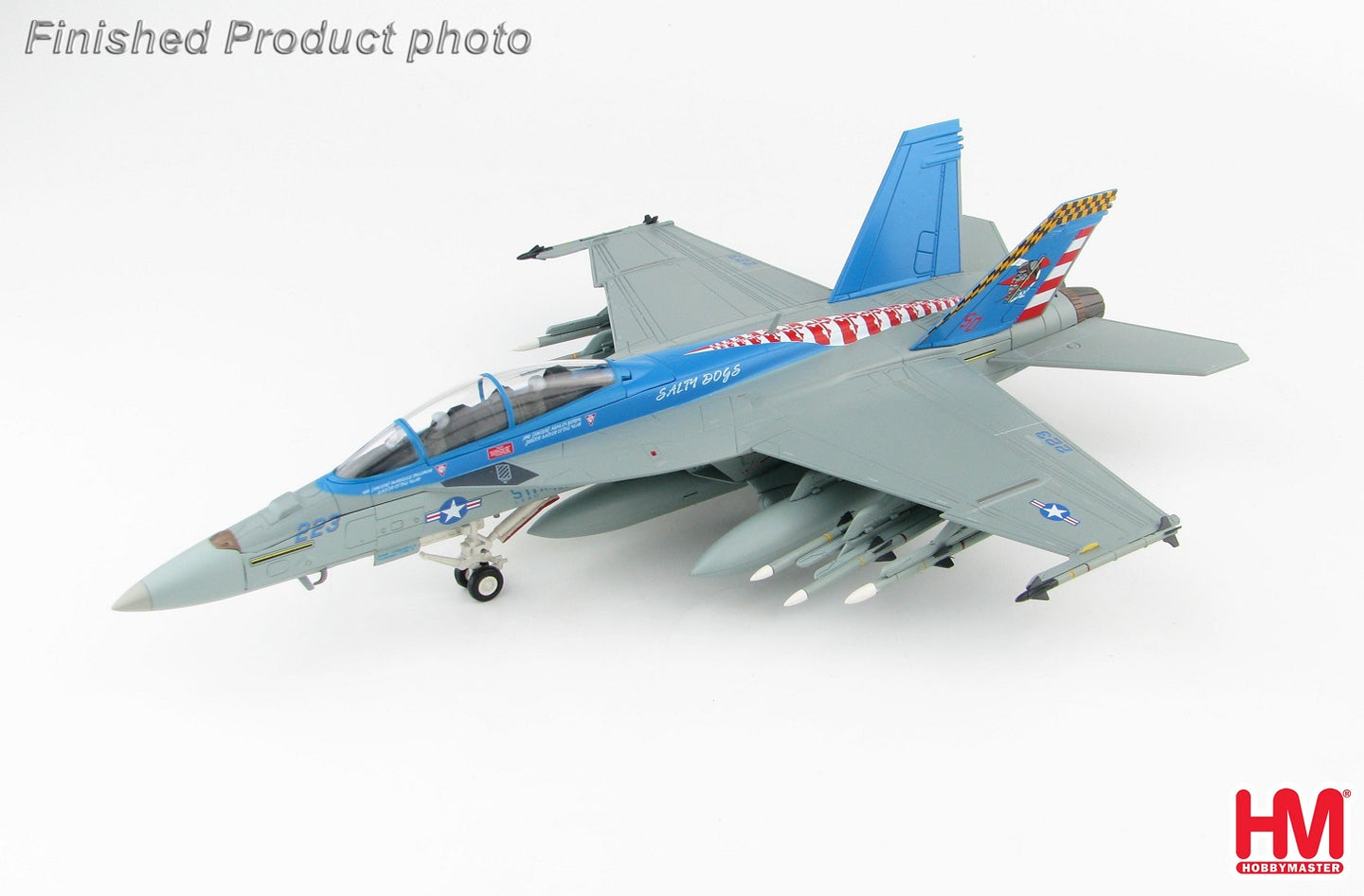 HOBBY MASTER F/A-18F SUPER HORNET US NAVY "SALTY DOGS" 165801 VX-23 2016