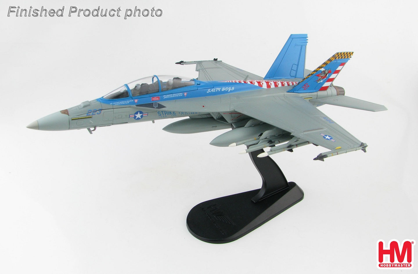 HOBBY MASTER F/A-18F SUPER HORNET US NAVY "SALTY DOGS" 165801 VX-23 2016