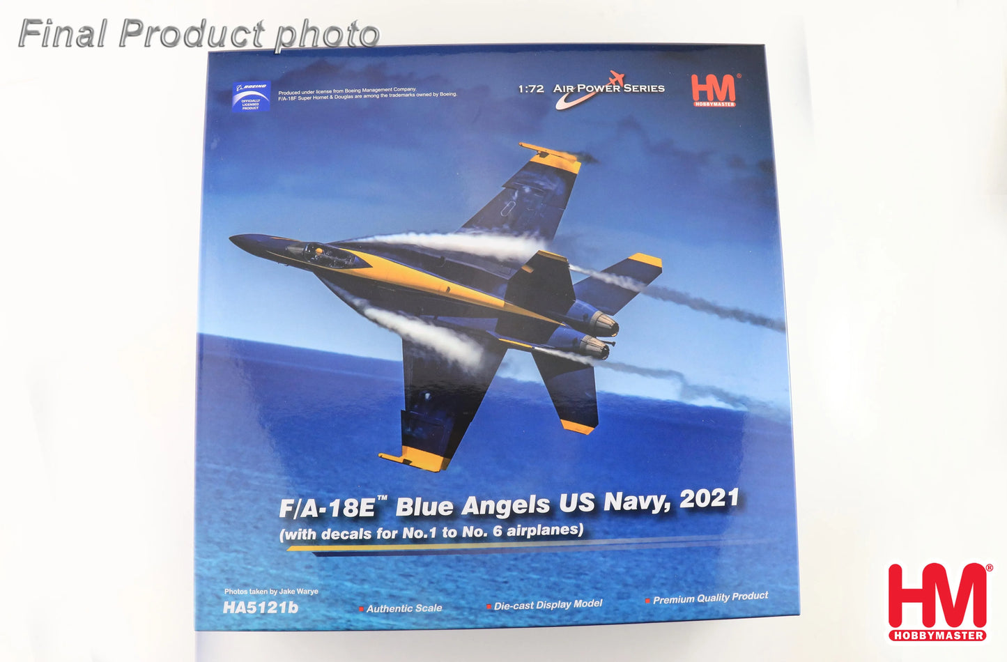 HOBBY MASTER F/A-18E BLUE ANGELS US NAVY, 2021 (WITH DECALS FOR NO.1 TO NO. 6)