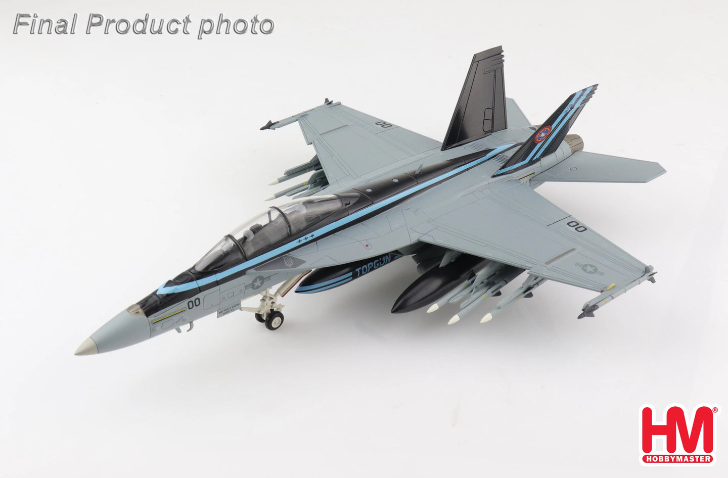 HOBBY MASTER F/A-18F SUPER HORNET US NAVY "TOPGUN 50TH ANNIVERSARY SCHEME" 165796 NAWDC