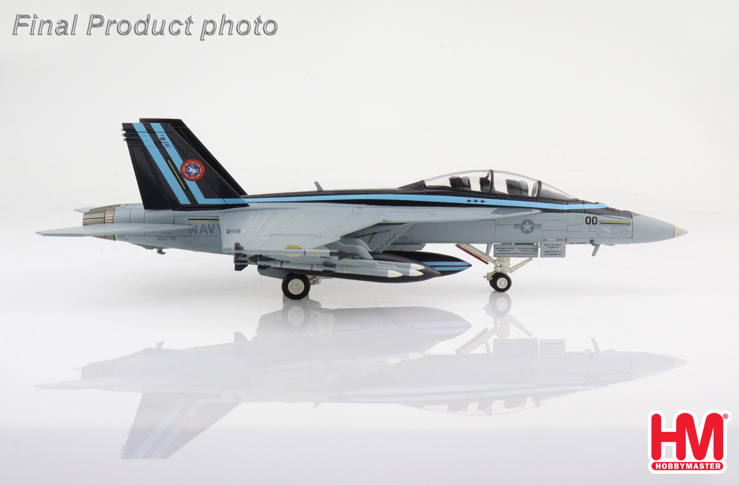 HOBBY MASTER F/A-18F SUPER HORNET US NAVY "TOPGUN 50TH ANNIVERSARY SCHEME" 165796 NAWDC