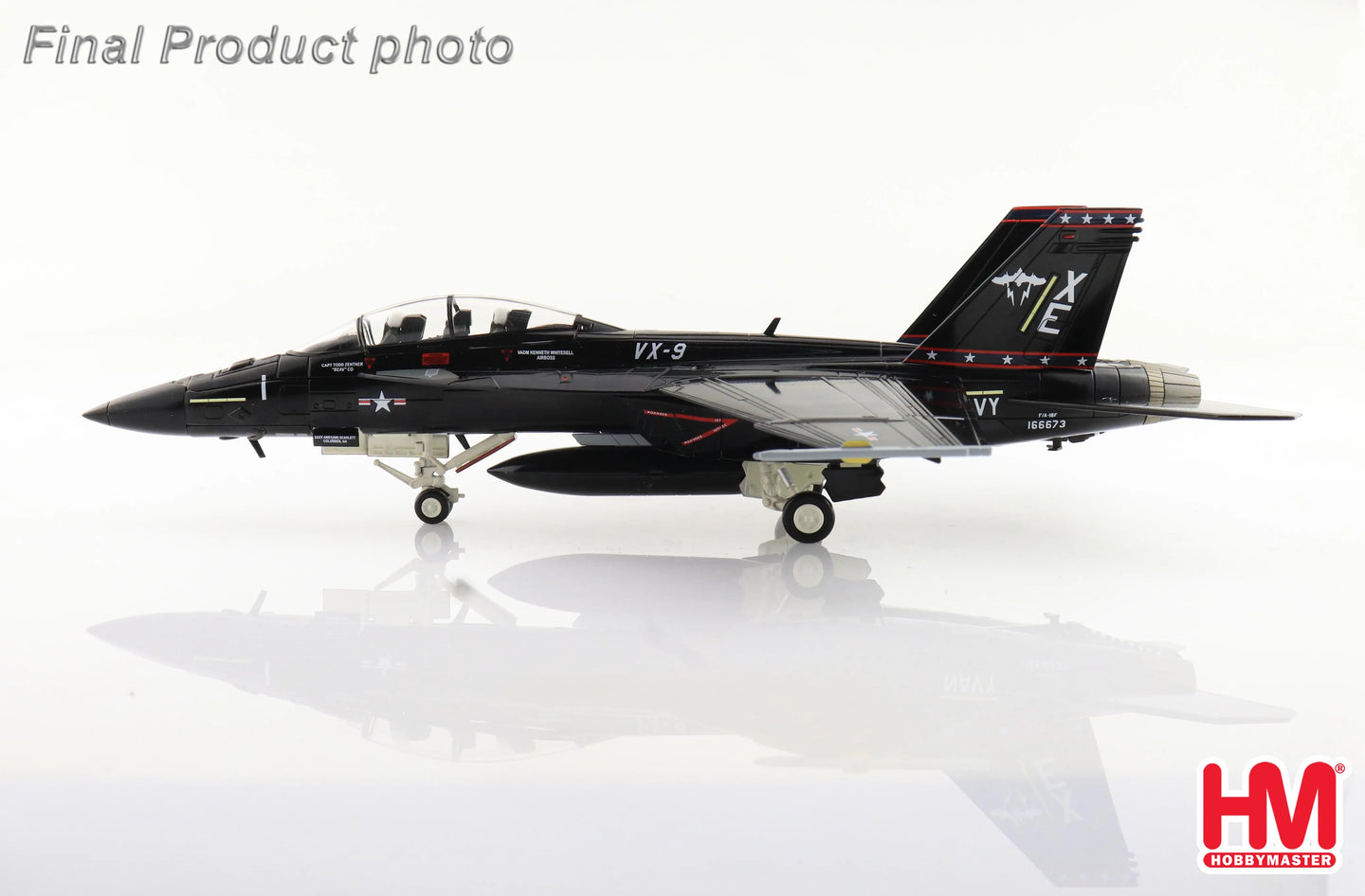 HOBBY MASTER F/A-18F "VANDY I" 166673 VX-9 US NAVY 2023 (UNARMED VERSION)