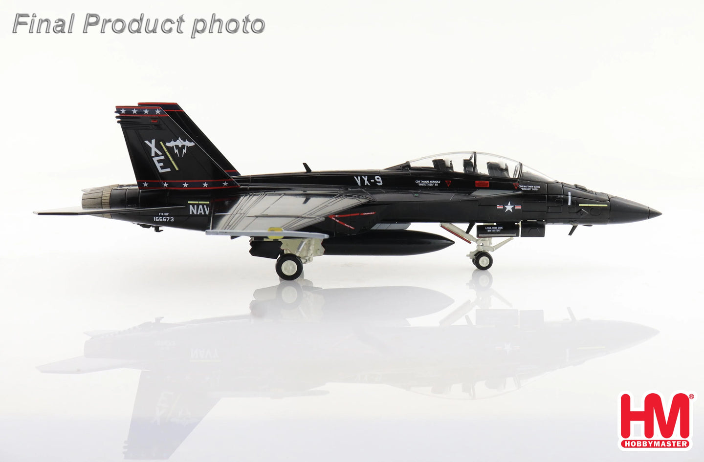 HOBBY MASTER F/A-18F "VANDY I" 166673 VX-9 US NAVY 2023 (UNARMED VERSION)