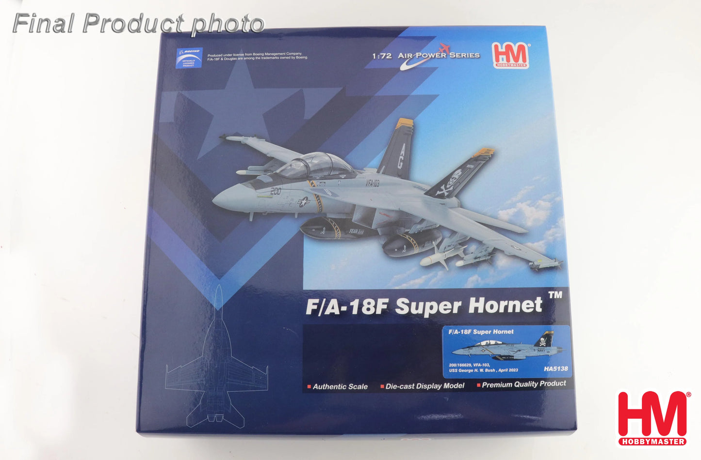 HOBBY MASTER F/A-18F SUPER HORNET 200/166629 VFA-103 APRIL 2023