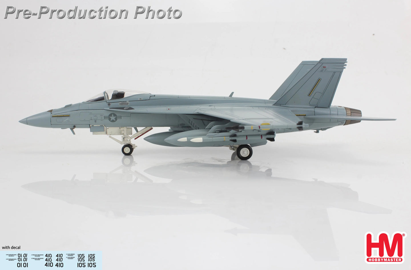 HOBBY MASTERS F/A-18E "DAGGER TEAM" WITH DECALS FOR 01 105 410 AIRPLANES