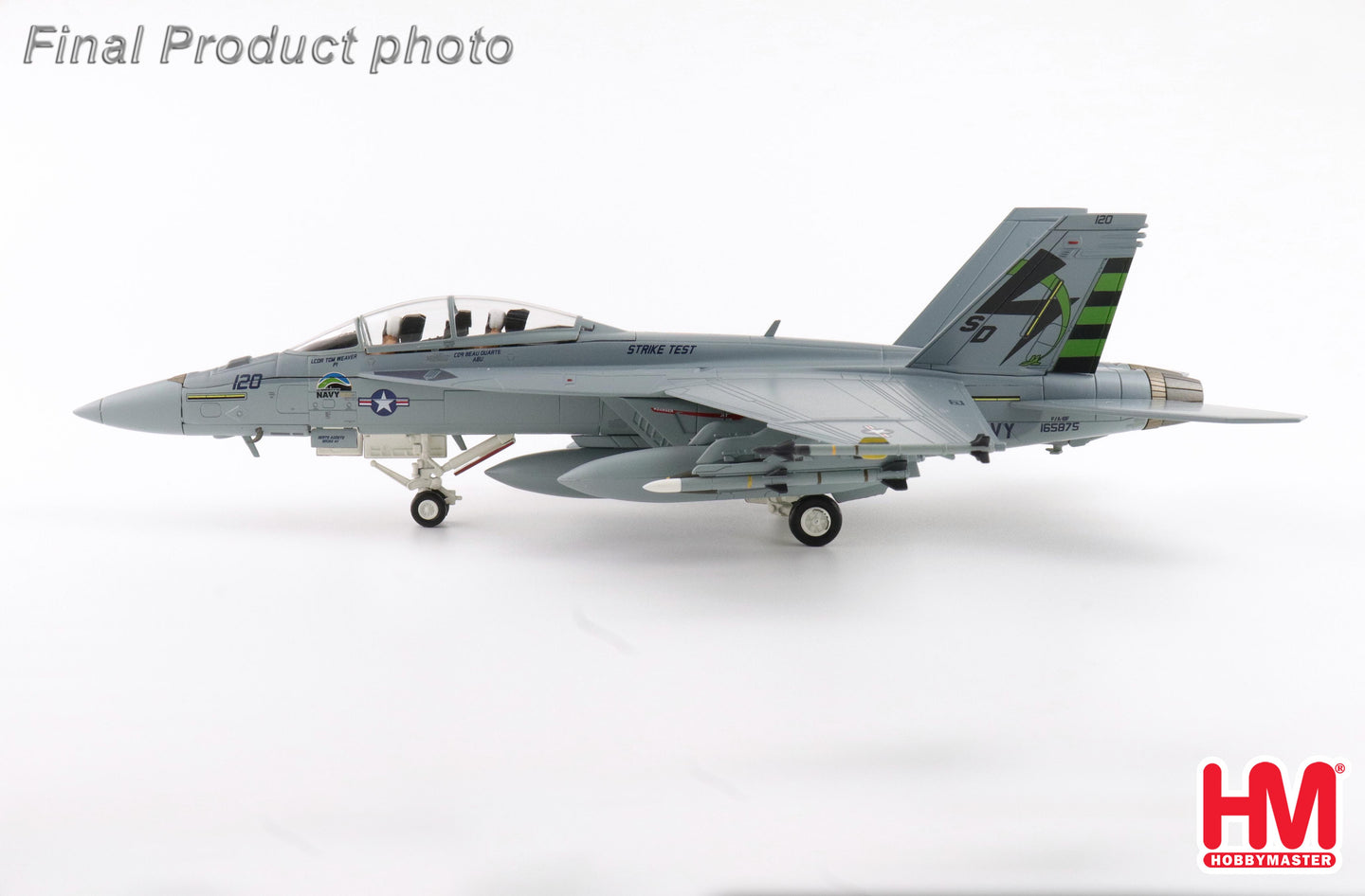 HOBBY MASTERS F/A-18F "GREEN HORNET" 165875 VX-23 PATUXENT RIVER 2011