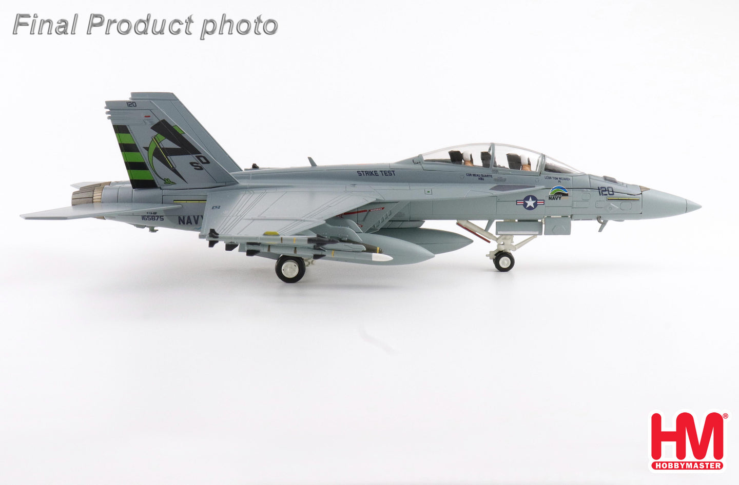 HOBBY MASTERS F/A-18F "GREEN HORNET" 165875 VX-23 PATUXENT RIVER 2011