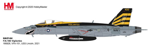 HOBBY MASTER F/A-18E VIGILANTES US NAVY 166828 VFA-151 USS LINCOLN 2021