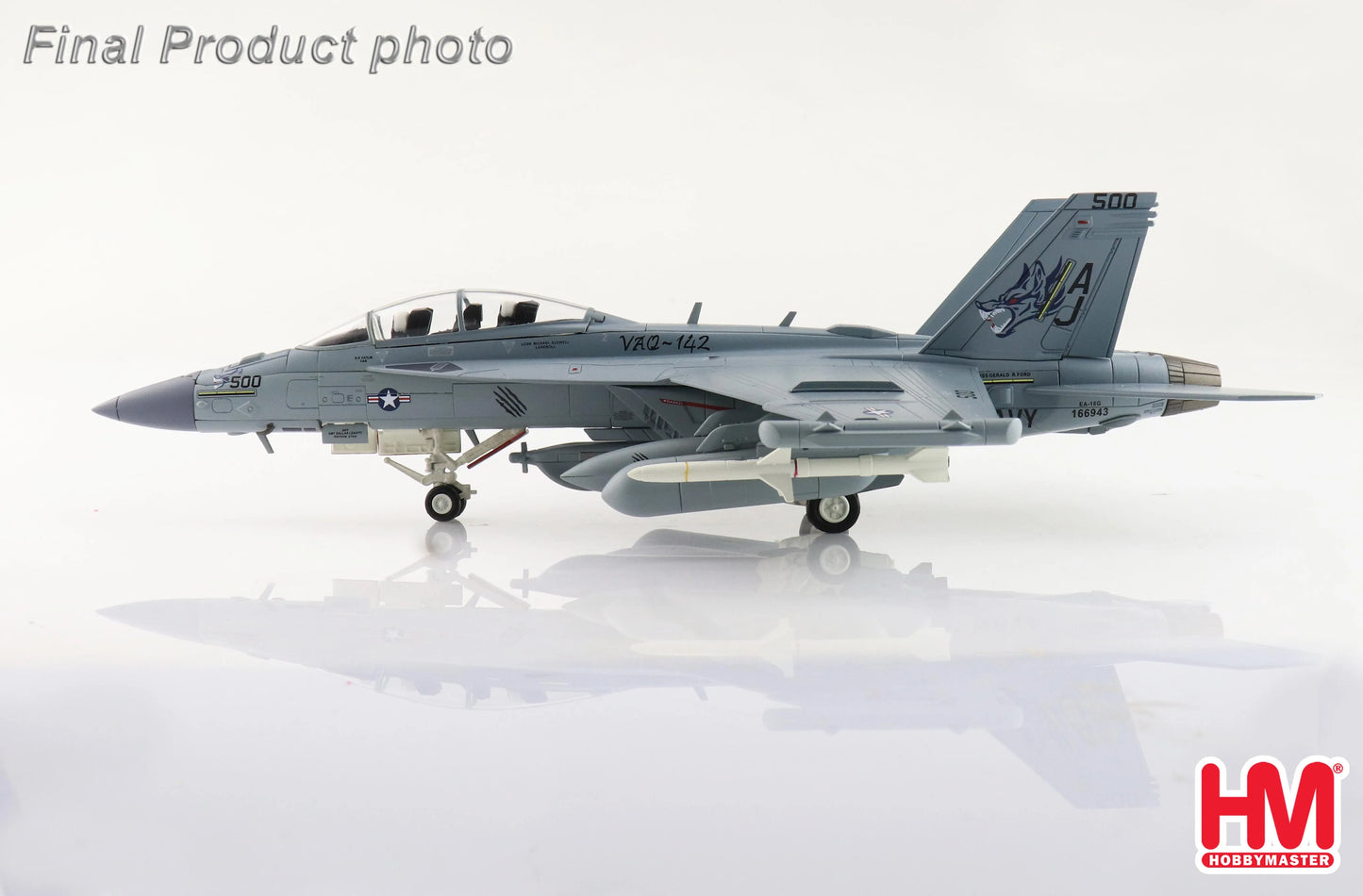 HOBBY MASTER EA-18G GROWLER 166943 VAQ-124 USS GERALD R. FORD 2023