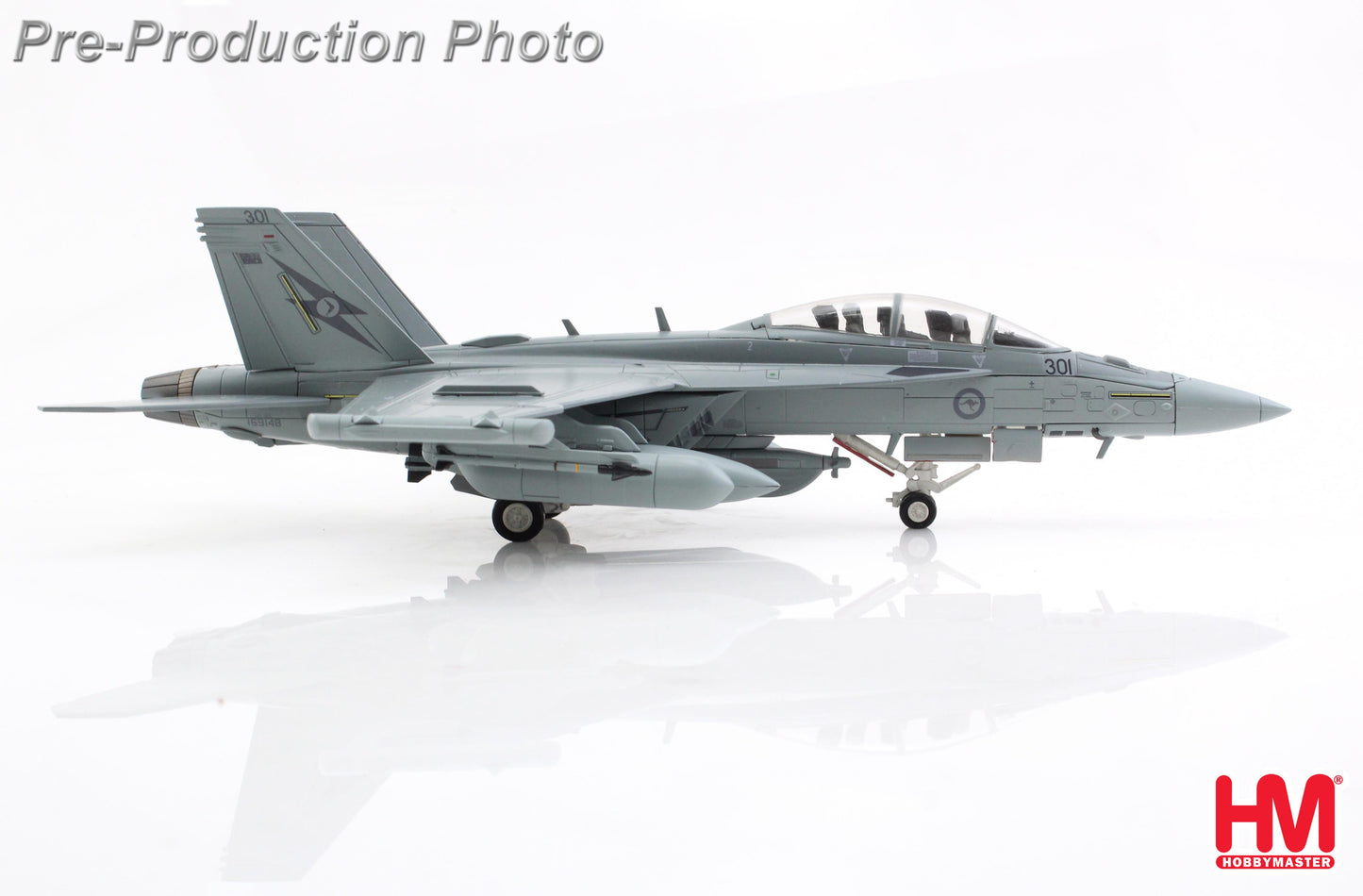 HOBBY MASTER EA-18G GROWLER A46-301 6TH SQN RAAF 2025 (W/2 X AIM-9 AND 2 X NGJ)