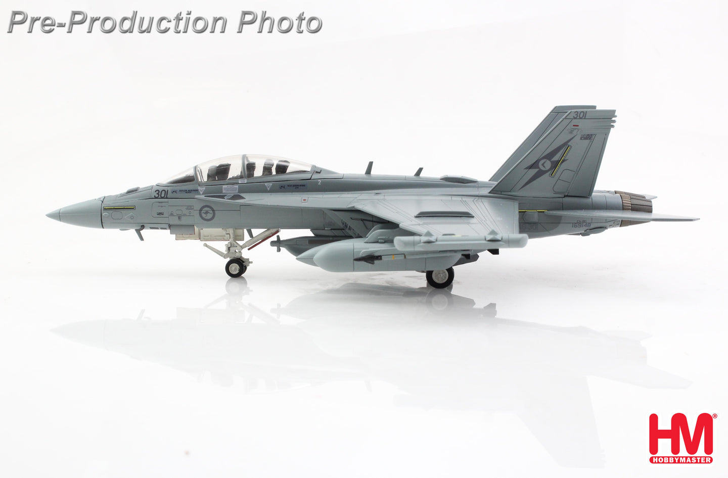 HOBBY MASTER EA-18G GROWLER A46-301 6TH SQN RAAF 2025 (W/2 X AIM-9 AND 2 X NGJ)