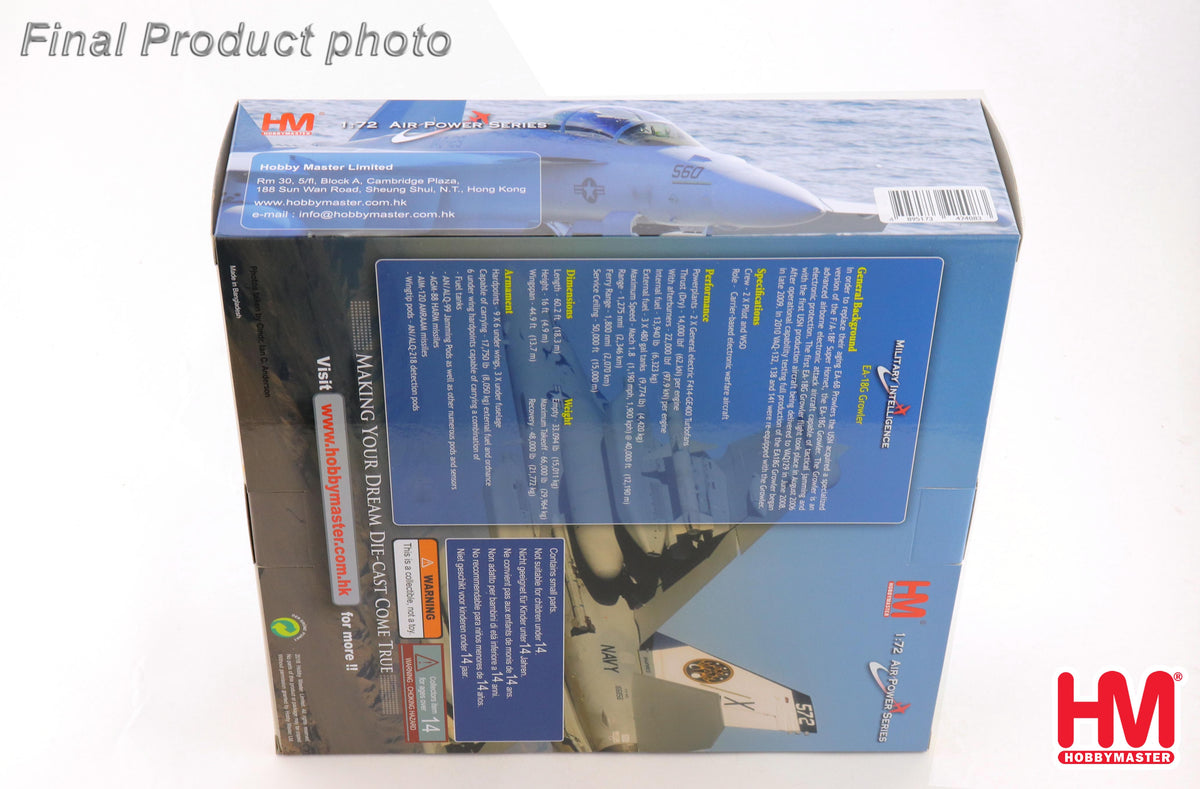 HOBBY MASTER EA-18G GROWLER A46-301 6TH SQN RAAF 2025 (W/2 X AIM-9 AND 2 X NGJ)