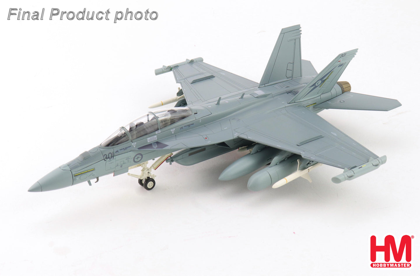 HOBBY MASTER EA-18G GROWLER A46-301 6TH SQN RAAF 2025 (W/2 X AIM-9 AND 2 X NGJ)