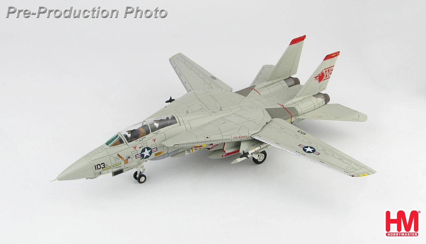 HOBBY MASTER F-14A TOMCAT 162603 VF-1"WOLFPACK" "MI-8 KILLER" 1991