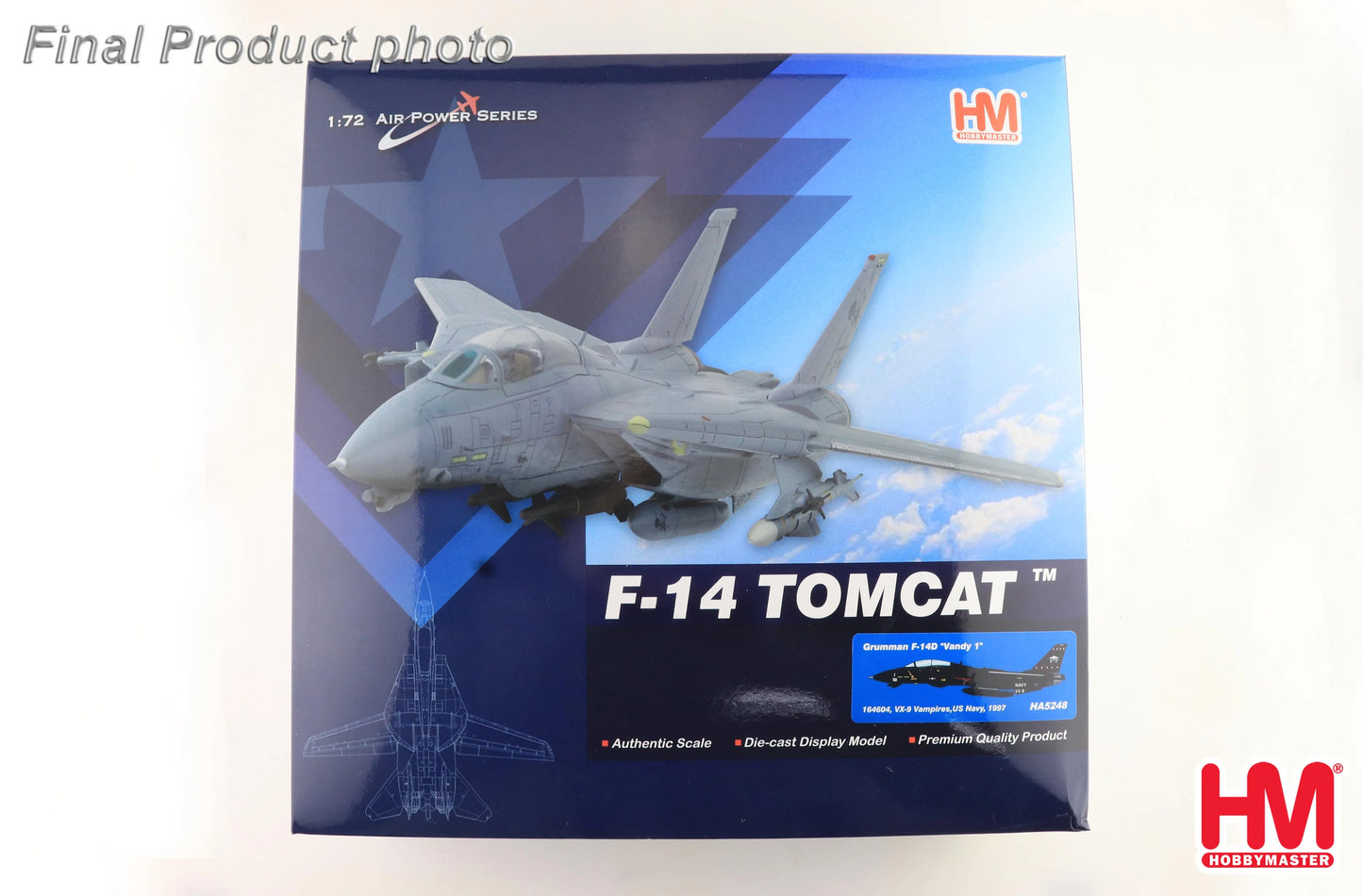 HOBBY MASTER F-14D "VANDY 1" 164604 VX-9 VAMPIRES US NAVY 1997