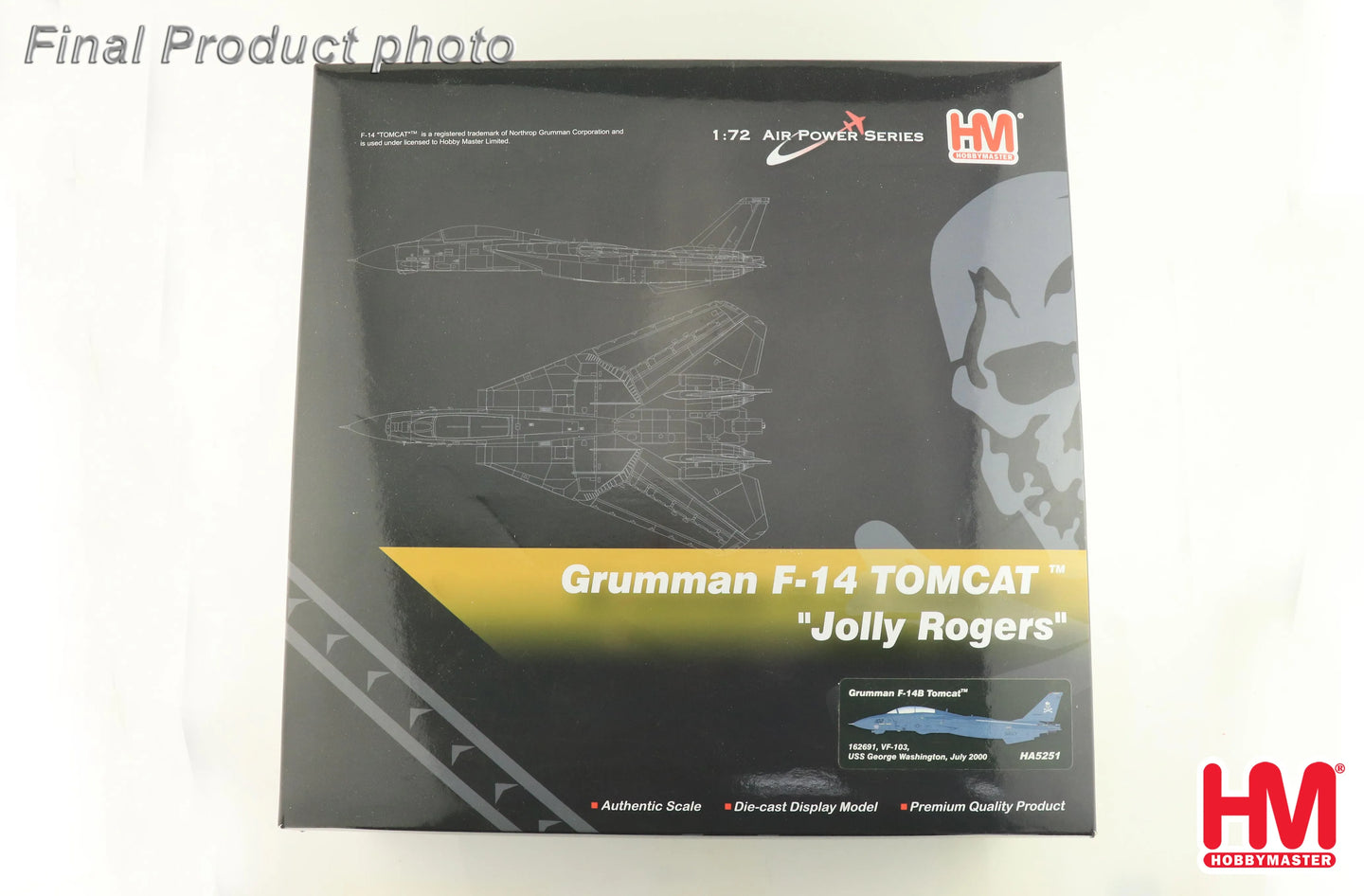 HOBBY MASTER F-148B TOMCAT 162691 VF-103 USS GEORGE WASHINGTON 2000