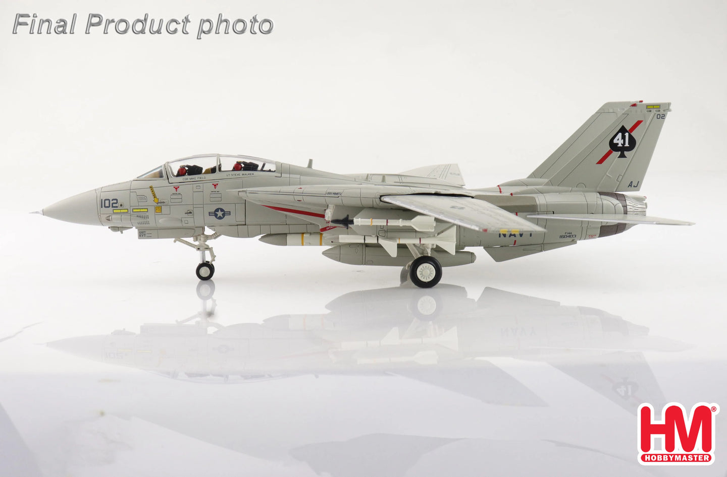 HOBBY MASTER F-14A "SUKHOI KILLER" USS NIMITZ VF-41 AUGUST 1981 160403