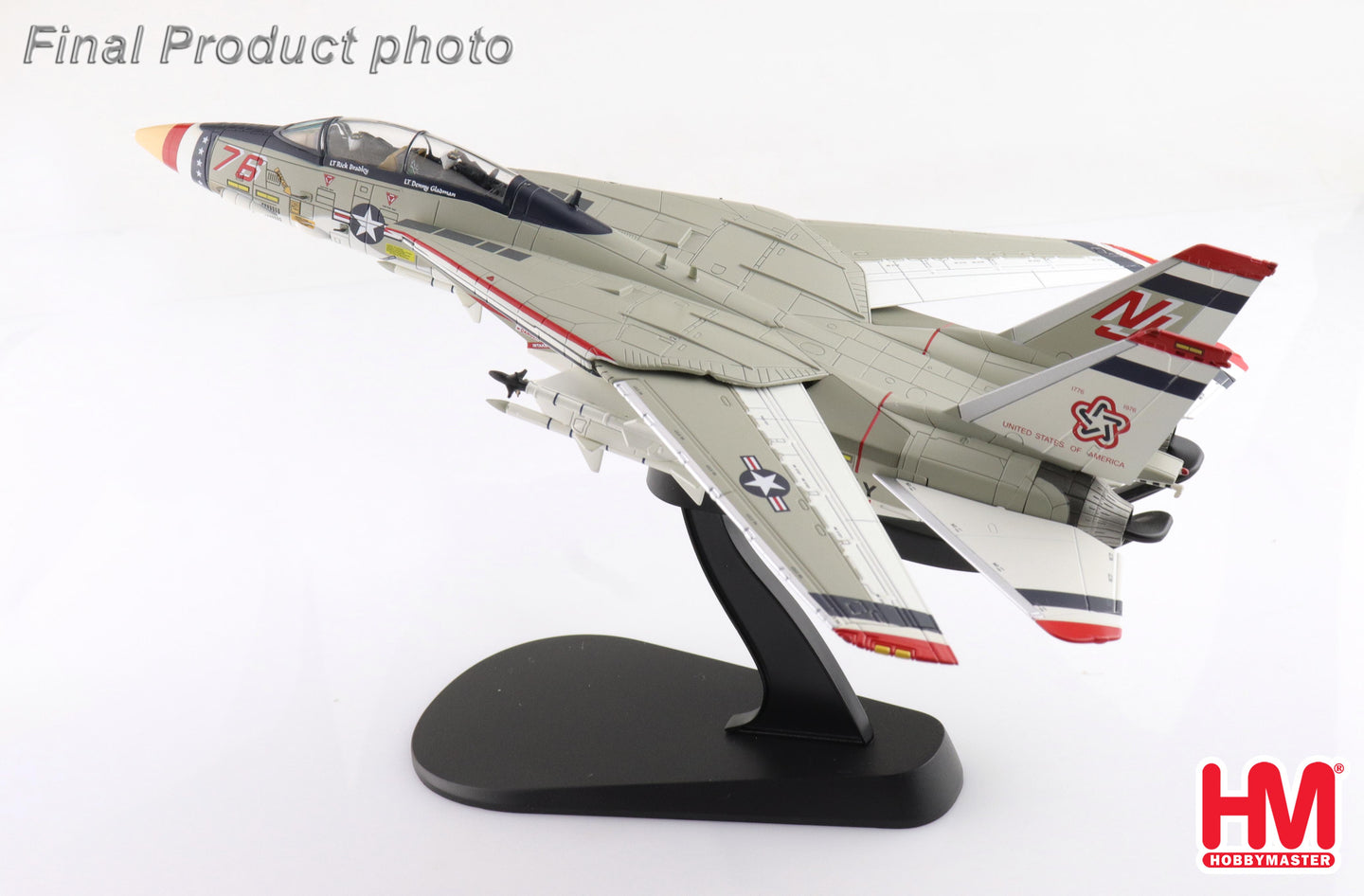 HOBBY MASTER F-14A US NAVY BICENTENNIAL SCHEME 159616 VF-124 1976