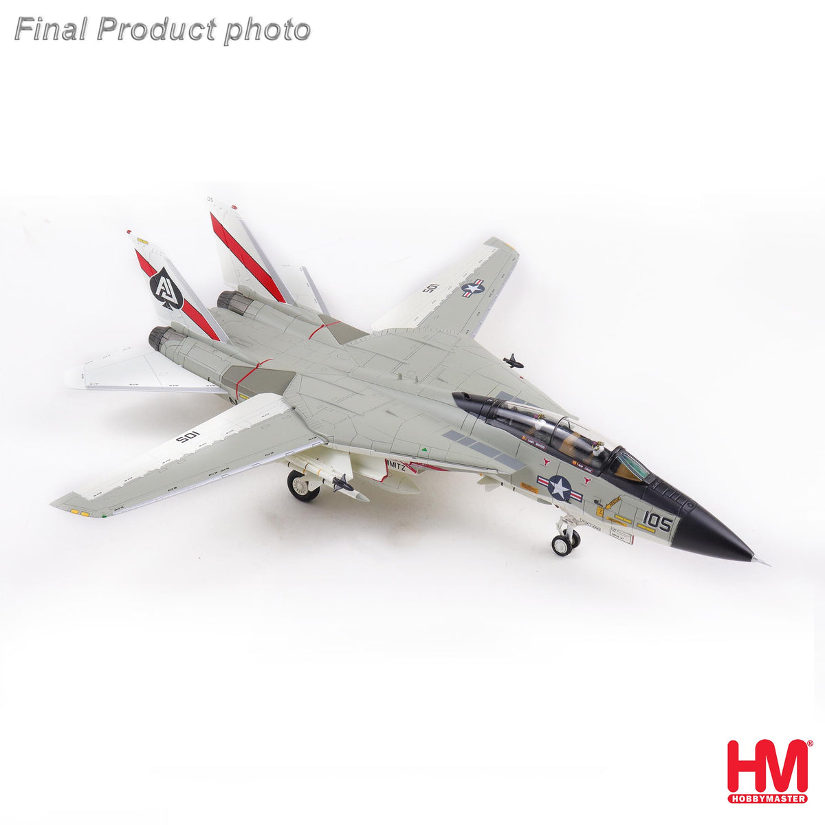 HOBBY MASTER F-14A TOMCAT US NAVY "BLACK ACES" 160388 VF-41 USS NIMITZ 1978