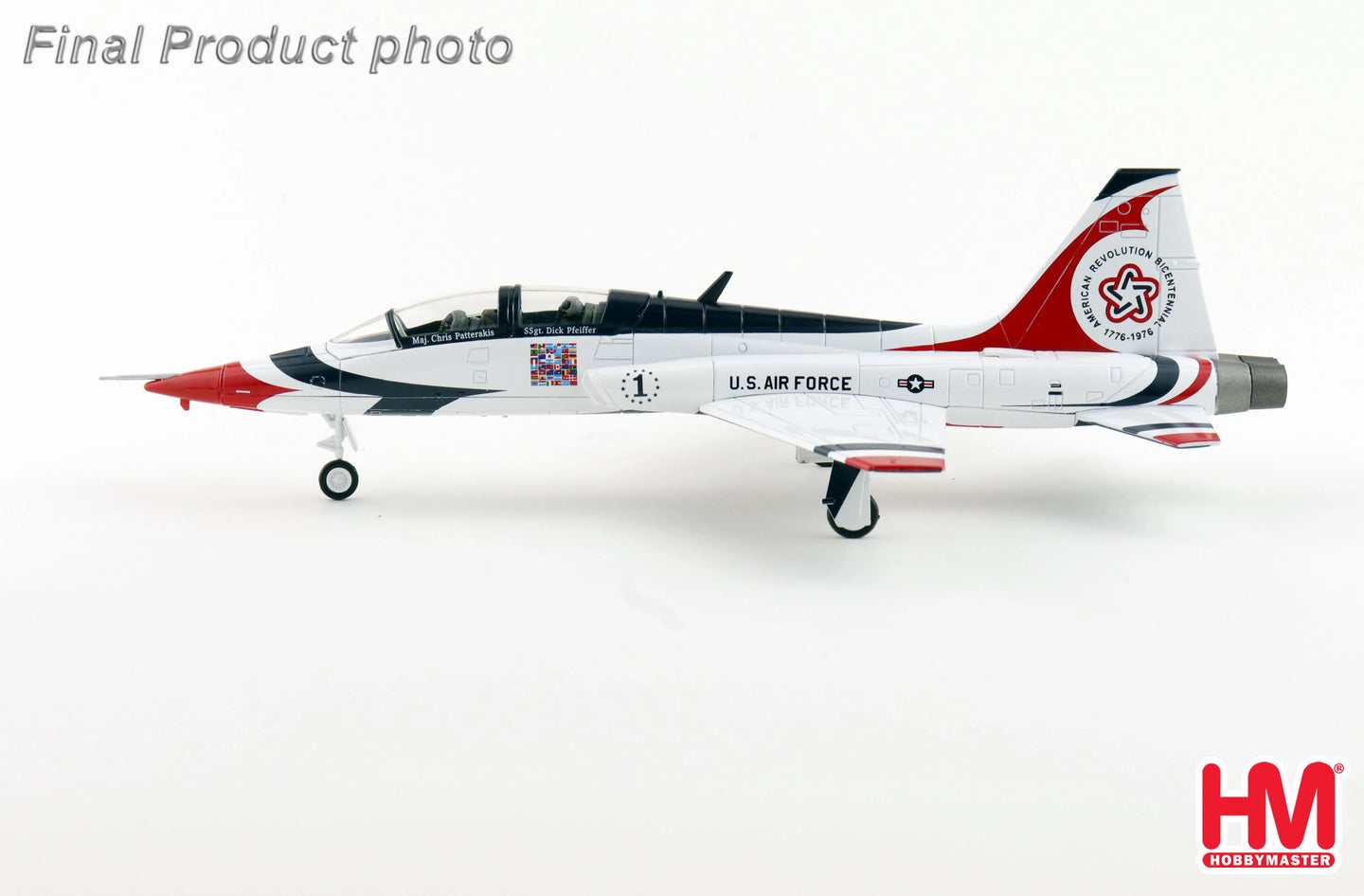 HOBBY MASTER T-38 "THUNDERBIRDS BICENTENNIAL SCHEME" NO.1 PLANE USAF 1976