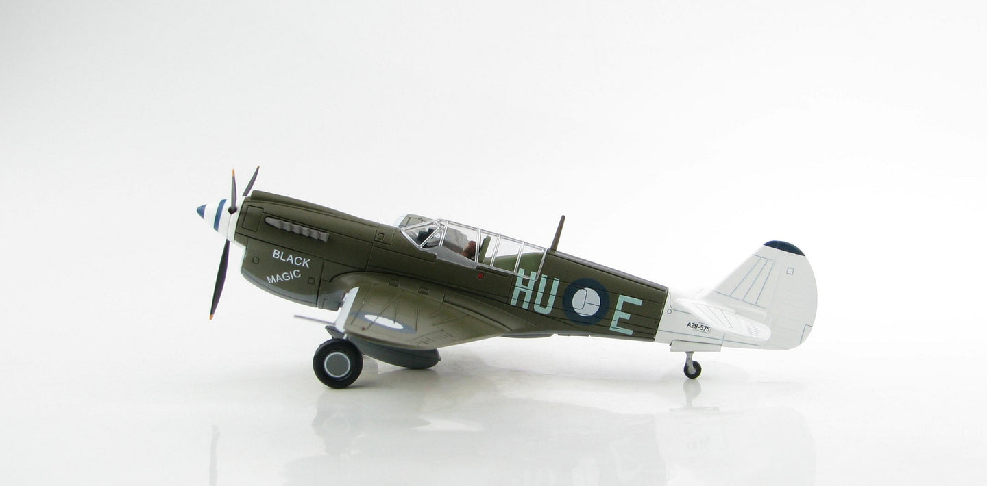 HOBBY MASTER P-40N KITTYHAWK BLACK MAGIC HU-E 78 SQN RAAF MOROTAI, EARLY 1945
