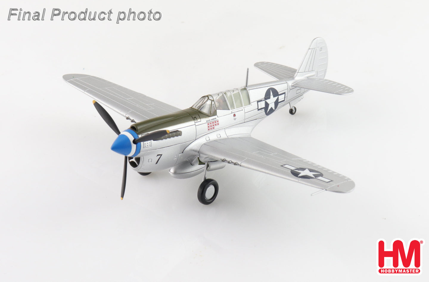 HOBBY MASTER P-40N WARHAWK MAJOR GERALD JOHNSON 49TH FIGHTER GROUP PHILIPPINES OCT 1944